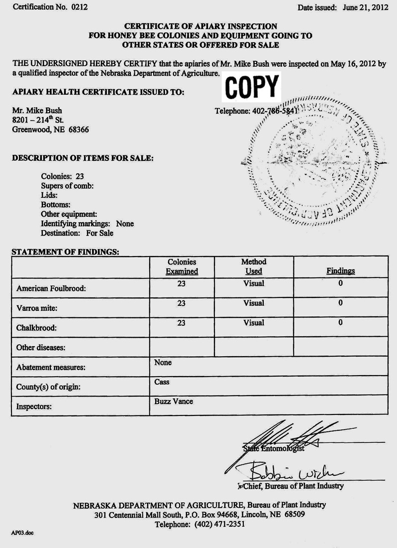 2012 Certificate